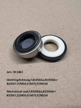 Mechanical seal,f.810566a,810566b+810567,P/M50,P/M70,P/M100