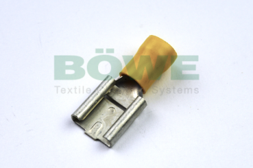 Receptacle,insulated,9.5x1.2mm,for 4 to 6qmm,brass,yellow