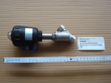 Steam valve,DN15,1/2",0-10 bar,pneumatic,NC,Pi/Mi240-360,PX
